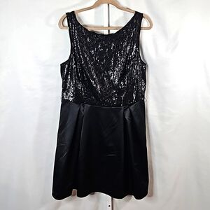 The Limited Black Sequins Dress Size 14 NWT